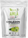 VITINITY AMLA SUPERFOOD 20+Ingrédients clés Collagène (type 1 et type 3) Poudre avec ingrédient éprouvé CLINIQUEment (AMLA) pour adultes, Livraison liquide à action rapide(30 jours)