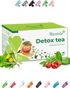 Thé de détox natuel pour Gut,iver et corps entier,11 Mélange à base de plantes pour le soulagement de la flatulence de l'estomac,Détoxification des fosses digestives,Transit intestinal optimal,30 sachets individuels(1 boîte)
