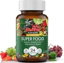 Supplément quotidien aux fruits et légumes : Supplément bio de l'USDA, Capsules de légumes crucifères, Suppléments de légumes pour adultes Énergie, Immunité, Gut Health 120ct