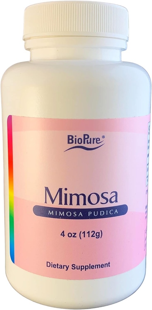 BioPure Mimosa – Wildcrafted Organic Mimosa Pudica Powder to Eliminate Unwanted Organisms, Toxins, & Debris from Gastrointestinal Tract for Gut Health & Balanced Flora Proliferation & Microbiome – 4oz