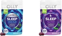 OLLY Extra Strength (5mg) & Regular Strength (3mg) Melatonin Sleep Gummies with L-Theanine, 120 Count BlackBerry Flavor