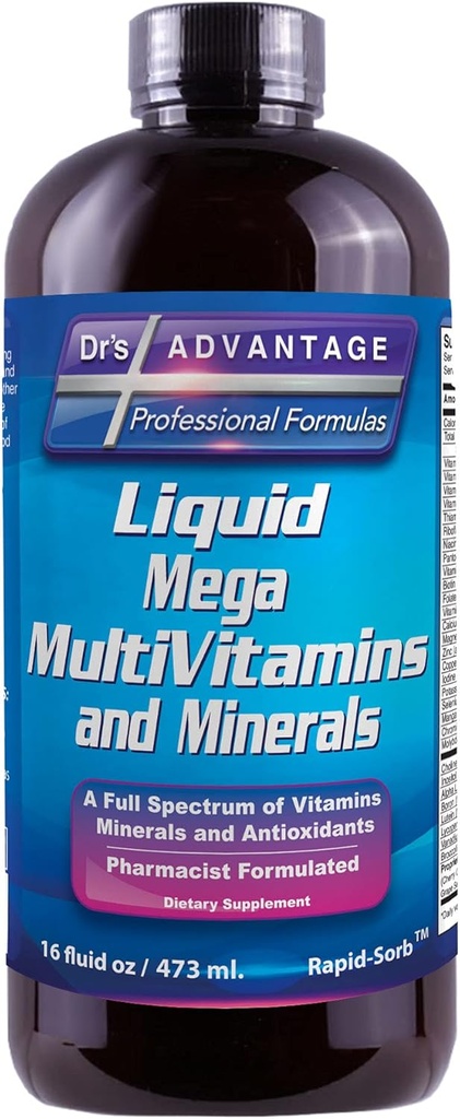 Liquid Mega Multivitamines & Minéraux 16oz. [Santé et Beauté]