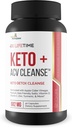 3X Lifetime Keto + ACV Cleanse - Keto Detox Cleanse pour le nettoyage complet du corps - 90 jours d'approvisionnement - aider à réduire le bloat Belly avec/Psyllium Support digestif - promouvoir l'énergie et la focalisation - Keto Detox Cleanser