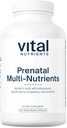 Nutrients vitaux Multinutrients prénataux pour femmes Multivitamines prénatales/formule minérale avec antioxydants potentiels Végétarien (Gluten, laiterie, sans soja) Sans OGM 180 capsules