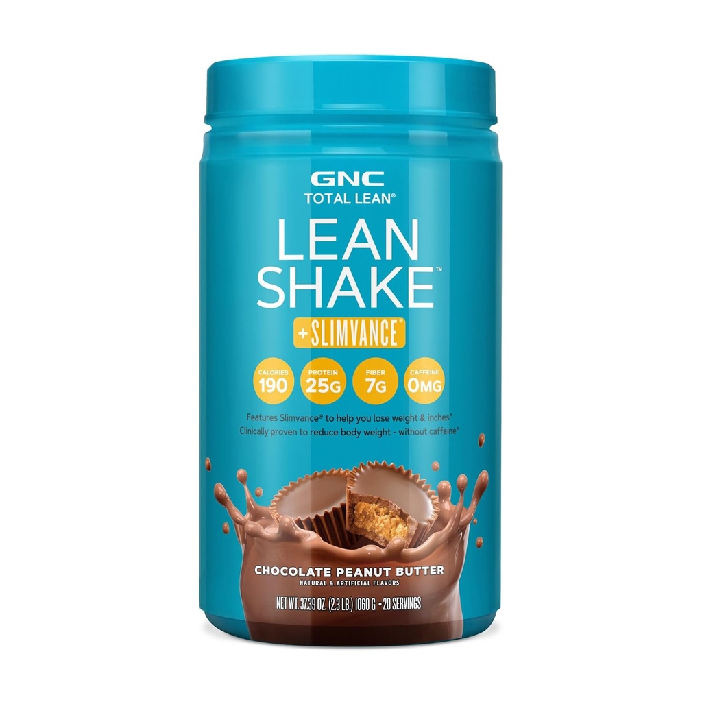 GNC Total Lean Lean Shake + Slimvance Caffeine Free - Chocolate Peanut Butter (20 Servings)