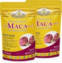 Poudre gélatinisée en maca rouge biologique d'Inca 12 oz (340g) Combo Pack (paquet de 2)