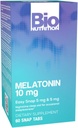 Bio Nutrition Melatonine 10 Mg Comprimés, 60 Nombre