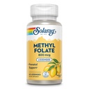 SOLARAY Folate de méthyle 800 mcg - 470 mcg Acide folique - Vitamines prénatales 5-MTHF - Saveur de citron naturel - Adoucisseurs naturels - Vérifié en laboratoire - Garantie de 60 jours - 60 portions, 60 losanges
