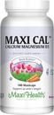 Supplément de calcium 1000 mg avec vitamine D3 (1000 UI) et magnésium (500 mg) - os, dents et soutien articulaire pour les hommes et les femmes - 180 Capsules - Maxi Cal by Maxi Health