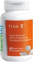 NatureCity True-E Full Spectrum Tocotrienols Vitamin E & Natural Alpha Tocopherol Supplement | Sustainable Vitamin E Tocotrienols from Evnol Suprabio | Non-GMO Vitamin E Complex | 60 Soft gels