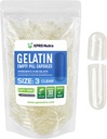 XPRS Nutra Taille 3 Capsules vides - 1000 Compte Capsules de gélatine vides - Pills Bricolage Capsule Remplissage - Gel de Pilule de Bovine pure Cap rempli pour Do-It-Youlf Vitamines et Suppléments