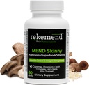 Suppresseur d'appétit pour la perte de poids - Vegan Non-OGM Natural Mushroom based Weight Loss Supplément - 60 Capsules