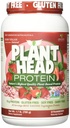 Genceutic Naturals Plant Head Protein naturellement aromatisé Meilleur Dégustation Fraise Végétarienne crue Protéine Végétarienne Complément alimentaire Gluten Soy Dairy OGM Sans – 30 portions (1,8 livres)