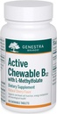Marques Genestra Active Chewable B12 avec L-méthylfolate.