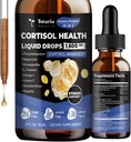 Totaria cortisol Supplément gouttes liquides Hormone Balance pour les femmes Hommes avec complexe de magnésium,Ashwagandha,Rhodiola Rosea,L Theanine,Phosphatidylserine Suppléments Mood, Focus, Sleep Support 2 FL.OZ