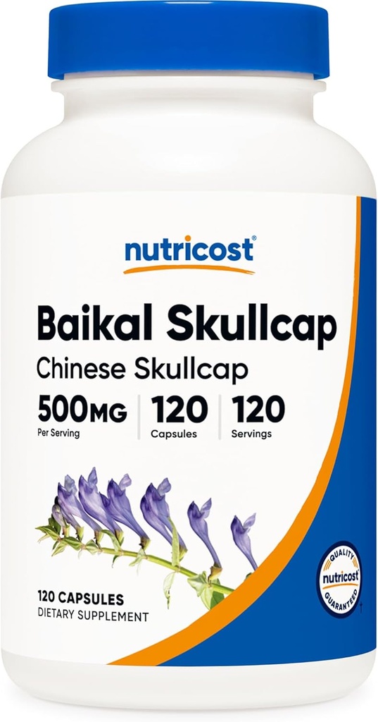 Nutricost Baikal Skullcap 500mg, 120 Capsules végétariennes - Non-OGM, sans gluten