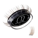 Lashify Curl 12mm Gossamer Extensions des cils Recharge, Couleur des cendres, Bricolage faux cils pour un look naturel