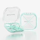 Small Pill Box, Cute Pill Case for Purse Pocket, Travel Pill Organizer, Daily Pill Container Pill Holder for Medication, Vitamins, Fish Oil, Supplements (Green)