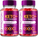 VIVE MD Proton Keto ACV Gummies Gestion de poids avancée, Protein Keto ACV Gummies, Proton Keto Plus Gummies avec supplément de vinaigre de cidre de pomme 1000mg, Proton Keto+ACV Gummies Avis (2 Pack)