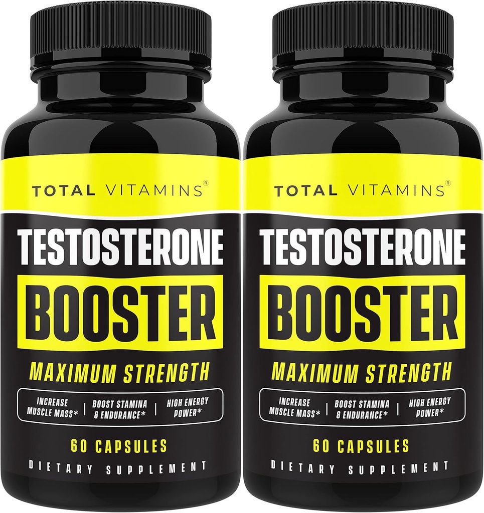 Booster de testostérone - Supplément de testostérone pour les hommes - Suppléments d'amélioration masculine - Booster de testostérone pour les hommes pilules Alpha pour stimuler test croissance musculaire Max, Libido, énergie, et Stamina pilules
