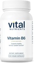 Nutriments vitaux Vitamine B6= Vitamines véganes méthylées B6 pour le système nerveux, le muscle, la santé osseuse*= Vitamine B6 haute puissance pour le malaise menstruel *= Gluten, produits laitiers, sans soja== 100 capsules