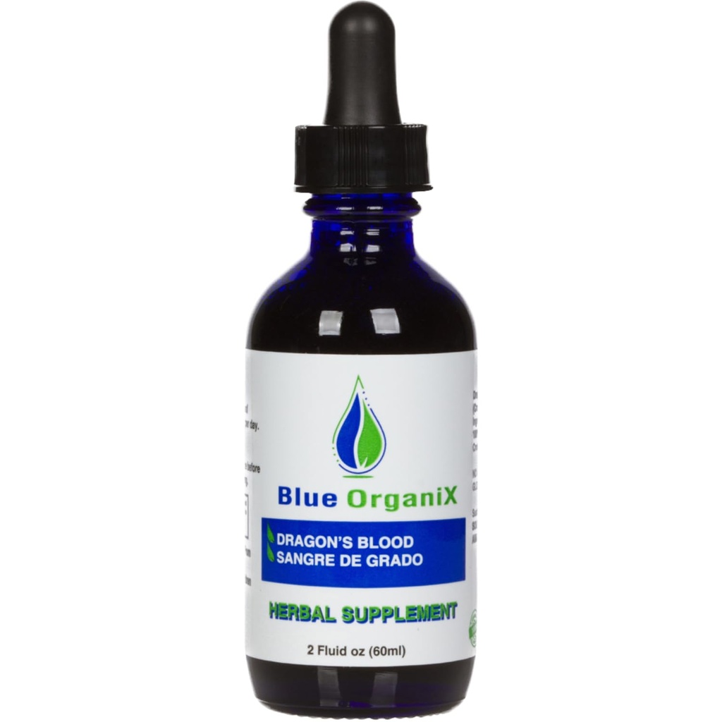 Receding Gums Support Dragon's Blood 2 Oz Liquide Sangre de Grado, 100% cru Croton Lechleri, Sangre de Drago, 1 bouteille