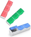 Organisateur de pilules 3 fois par jour, (3 packs) Petite boîte à pilules, Organisateur quotidien de pilules, Trousse de voyage de preuve d'humidité pour la purse de poche, Boîte de médecine portable pour tenir les vitamines, huiles de poisson, suppléments
