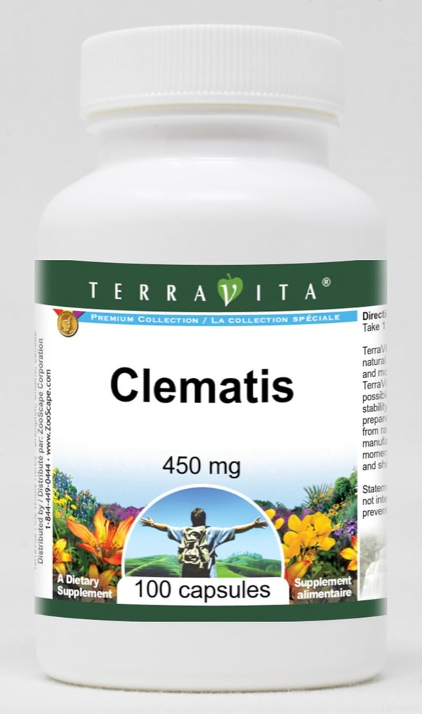 Terravita Clématis - 450 mg (100 gélules, ZIN: 519799)