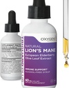 TriGuard Plus Lions Mane - Lions Mane Nootropic, Olive Leaf, Elderberry Extract Teinture liquide 2 fl oz.