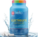 Keto Vitals Electrolyte Capsules | The Original Keto Electrolyte Pills Supplement | Salt Electrolyte Tablets for Hydration | Calorie-Free | Carb-Free KetoVitals Electrolyte Capsules