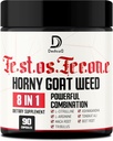 90 Capsules - 8in1 Horny Goat Weed pour hommes, Tribulus Terrestris, L-Arginine, Maca Root, Tongkat Ali, Beet Root - Energy Workout Muscle Strength Support