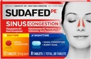 Journée de congestion du sinus de PE Sudafed + nuit maximum de force Décongestionnant et antihistaminique Comprimés avec HCl Phénylephrine & Diphenhydramine HCl, aide la pression et la congestion Nasal & Sinus, 20 ct