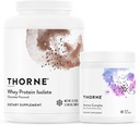 THORNE - Isolate de protéines de lactosérum (chocolat, 31,9 Oz) et complexe Amino (Berry, 8 Oz) - Supporte la réparation et la récupération musculaire - NSF certifié pour le sport - sans gluten, sans soja