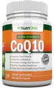 CoQ10 200mg (double résistance), 120 Capsules - Coenzyme d'absorption élevée Q10 - Prouvé scientifiquement de force supplémentaire CoQ10 Ubiquinone - 4 mois d'approvisionnement