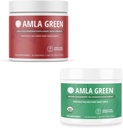 Amla Powder & Green Tea Superfood Supplement, antioxydant, fait avec Hibiscus (90 portions) et Gooseberries indiennes (30 portions), biologique, végétalien