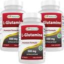 Meilleurs naturels L-glutamine 500mg, 250 comprimés (250 Nombre (paquet de 3))