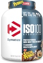 Dymatize x Cocoa Pebbles ISO100 Whey Protein Powder Isolate, 25g of Protein, 5.5g BCAAs, 120 Cal., Gluten Free, 1g Fat, 1g Sugar, 2g Carb (71 Servings)