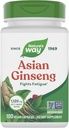 Nature's Way Asian Ginseng, Fights Fatigue*, 1 120mg Par 2-capsules portion, Projet non OGM vérifié, végétalien, 100 capsules (paquetage May Vary)