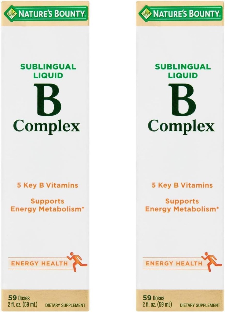 Complexe sublingual de vitamine B de la nature, liquide, 2 oz (paquet de 2)