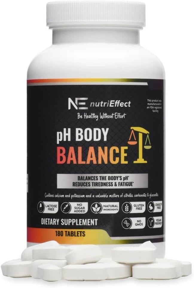 pH Balance de l'Alcaline Support pour Immune, Supplément Fatigue, ph Défense, Support Cellulaire.