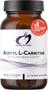 Designs for Health Acetyl L-Carnitine Capsules 800mg - Soutien Cerveau Energisant - Supplément HCl acétyl L-Carnitine non-OGM, Végétarien acétyle (90 capsules)