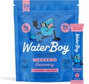 Waterboy Weekend Recovery (en anglais seulement) 3 200mg Électrolyte Powder Packets (en anglais seulement) Ginger + L-Theanine + Vitamines (en anglais seulement) Pas de sucre, tout naturel, sans gluten