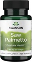 Swanson Saw Palmetto Hommes Prostate Health Hormone Support Urinaire Santé 160 Milligrammes 120 Sgels