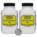 Sulfate de fer [FeSO4] 99% ACS grade poudre 1 Lb dans deux bouteilles de l'espace-saver