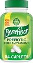 Caplets de supplément de fibre prébiotique Benefiber, 84 Compte