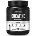 Poudre monohydratée de créatine de l'usine Jacked 1000g - Supplément de créatine quotidien 5g pour les hommes et les femmes, Amies des végétaliens, Testées en troisième partie - 200 portions, non aromatisées