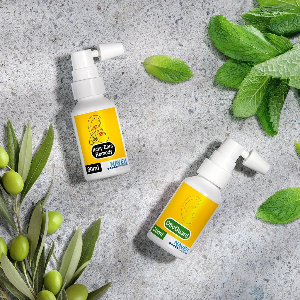 Nettoyage de l'oreille et soulagement de la démangeaison (1 fl oz) + Gourde otique (1 fl oz)