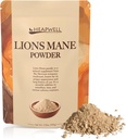 Heapwell Superfoods Lion's Mane Powder 100g – Premium Grade, Lion's Mane Mushroom Supplément haut spectre pour le soutien cognitif, le boost immunitaire et les services de Clarté mentale 100 Plus