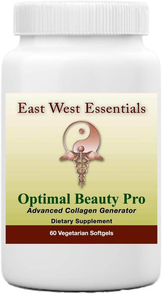 Optimal Beauty Pro - Supplément diététique par East West Essentials - Promotion des cheveux plus épais et plus sains - Aide à construire du collagène - Réduit les rides et les lignes fines