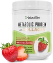 Metabolic Protein Powder with Collagen, Whey Protein Powder Shake, Hydrolyzed Collagen with L-Glutamine for Metabolic Support, Digestion, Skin, Joints & Muscle, Low Carb Meal Replacement, 17.06 oz